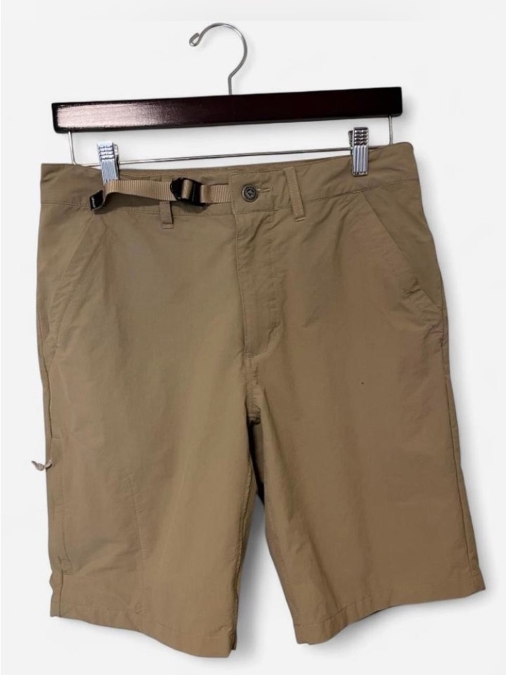 Patagonia Men's Tan Hybrid Shorts with Zip Pocket Adjustable Waist Size 33 - Picture 1 of 8